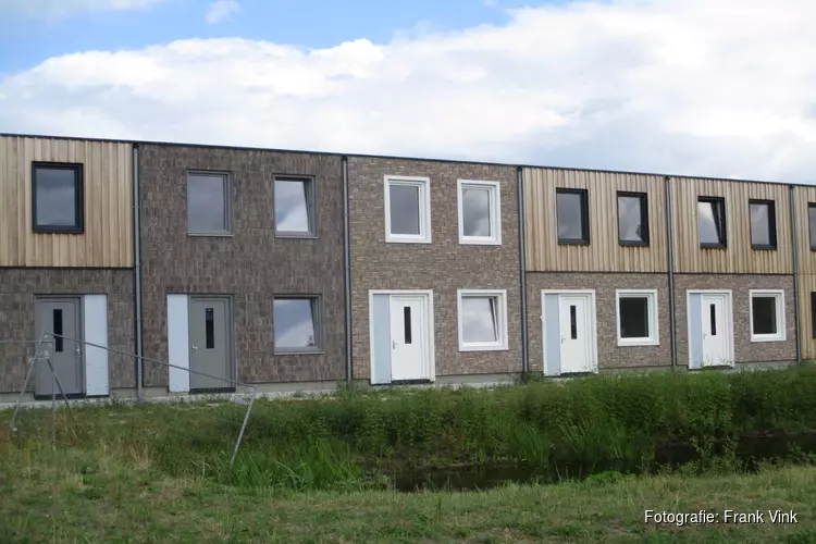 Afbouwfase 38 woningen wijk Skoatterwald Heerenveen vordert