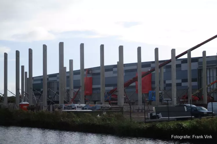 Uitbreiding van het distributie centrum van de Lidl in Heerenveen vordert!