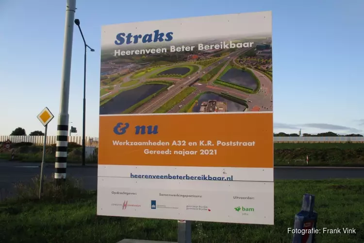 Aanleg en grondwerkzaamheden nieuwe rotonde Mercurius en K.R. Poststraat in beeld