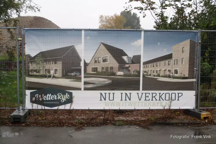 Grond bouwrijp maken voor het nieuwbouw project "it Wetterryk" wonen in Heerenveen begonnen!