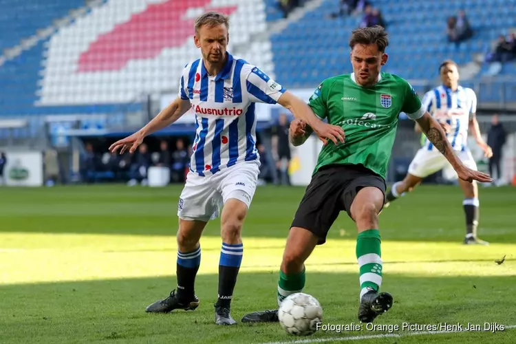 SC Heerenveen stuurloos zonder Veermannen. PEC Zwolle met 0-2 te sterk