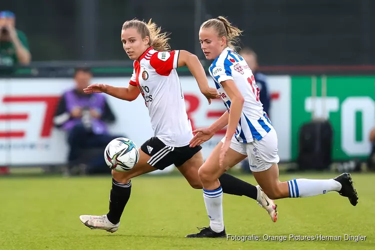 Vrouwen Feyenoord en SC Heerenveen delen de punten