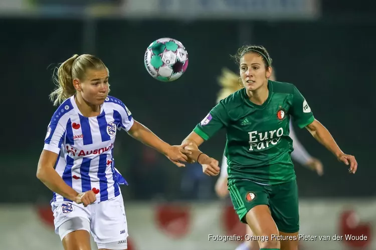 Feyenoord-vrouwen winnen nipt bij SC Heerenveen