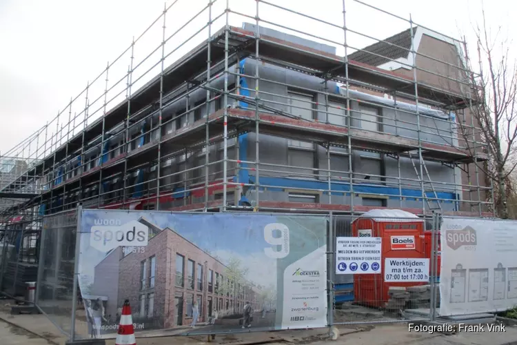 Bouw woningen Van Riesenstraat vordert gestaag