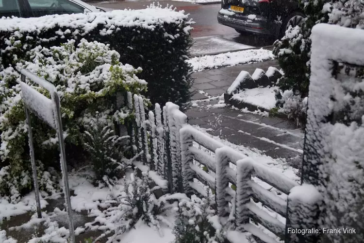 Winterse omstandigheden in Heerenveen