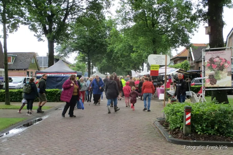 Gezellige drukte op de Skoattermarkt in Oudeschoot
