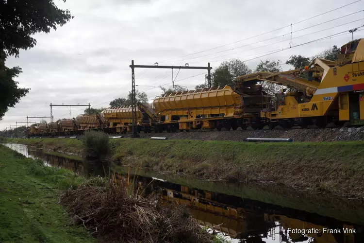 Werkzaamheden aan de spoorlijn in Heerenveen volop bezig!