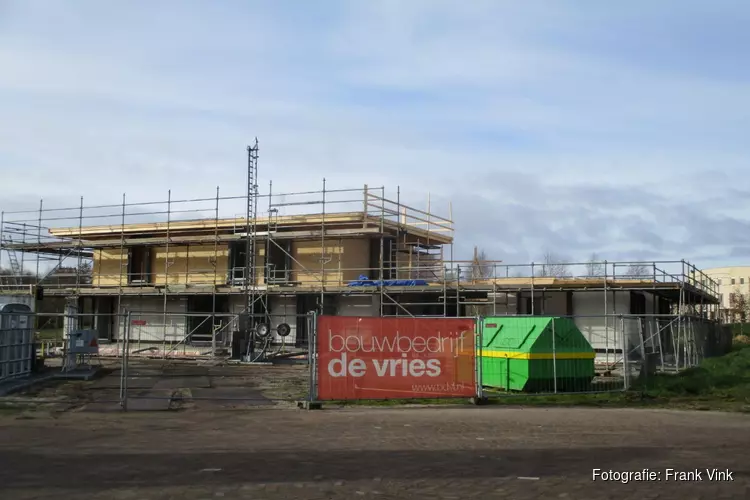 Bouw nieuwe woningen Regentesselaan in Heerenveen vordert