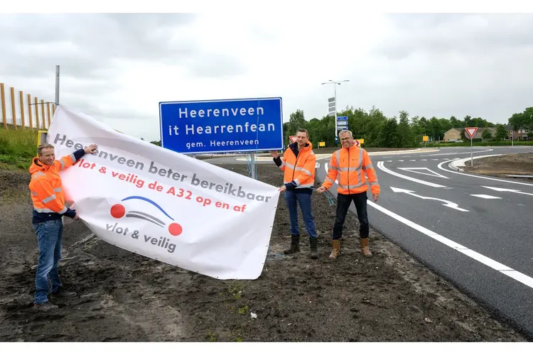 Op- en afritten Heerenveen/Oranjewoud (11) weer geopend voor verkeer