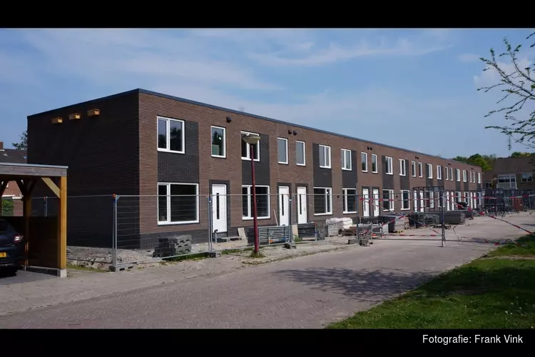 Bouw woningen aan de Tjerk Bottemastraat in de afbouwfase!