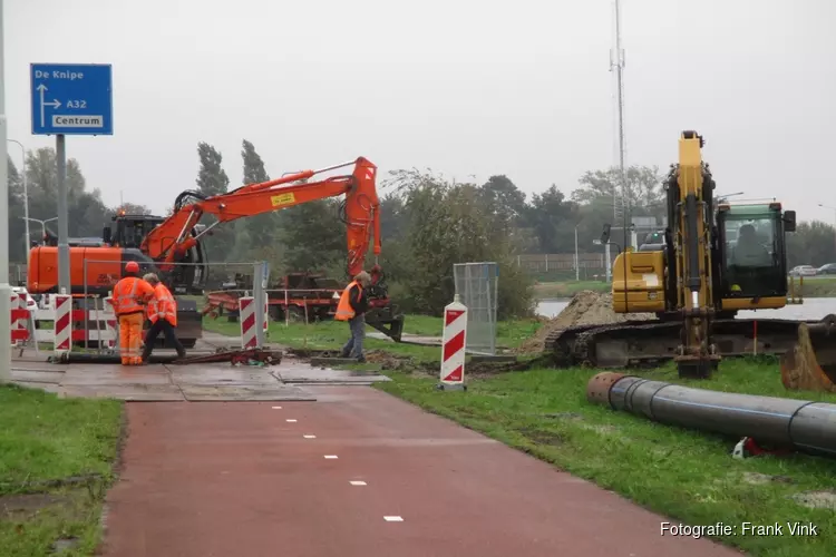 Fietspad Mercurius in Heerenveen gestremd