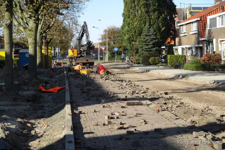 Wegwerkzaamheden aan de Sieger van der Laanstraat volop bezig