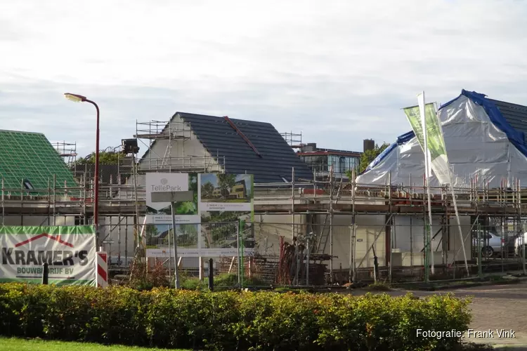 Bouw woningen nieuwbouw project Tellepark krijgt meer vorm