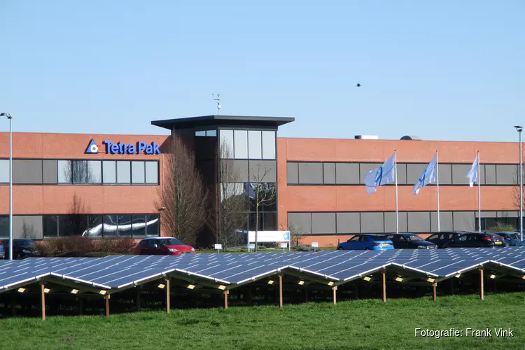 Zonnepark bij Tetra Pak in Heerenveen in beeld